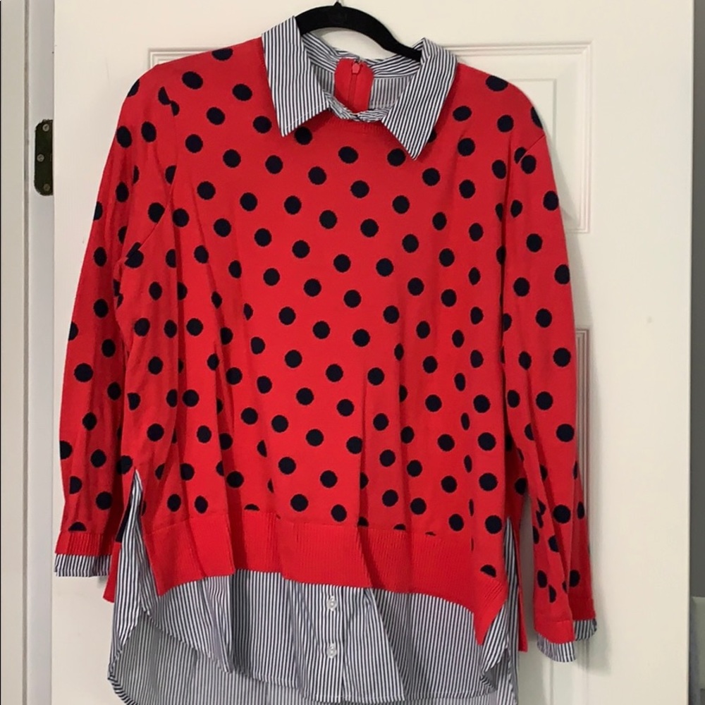 One piece shirt - Crown & Ivy size XL.